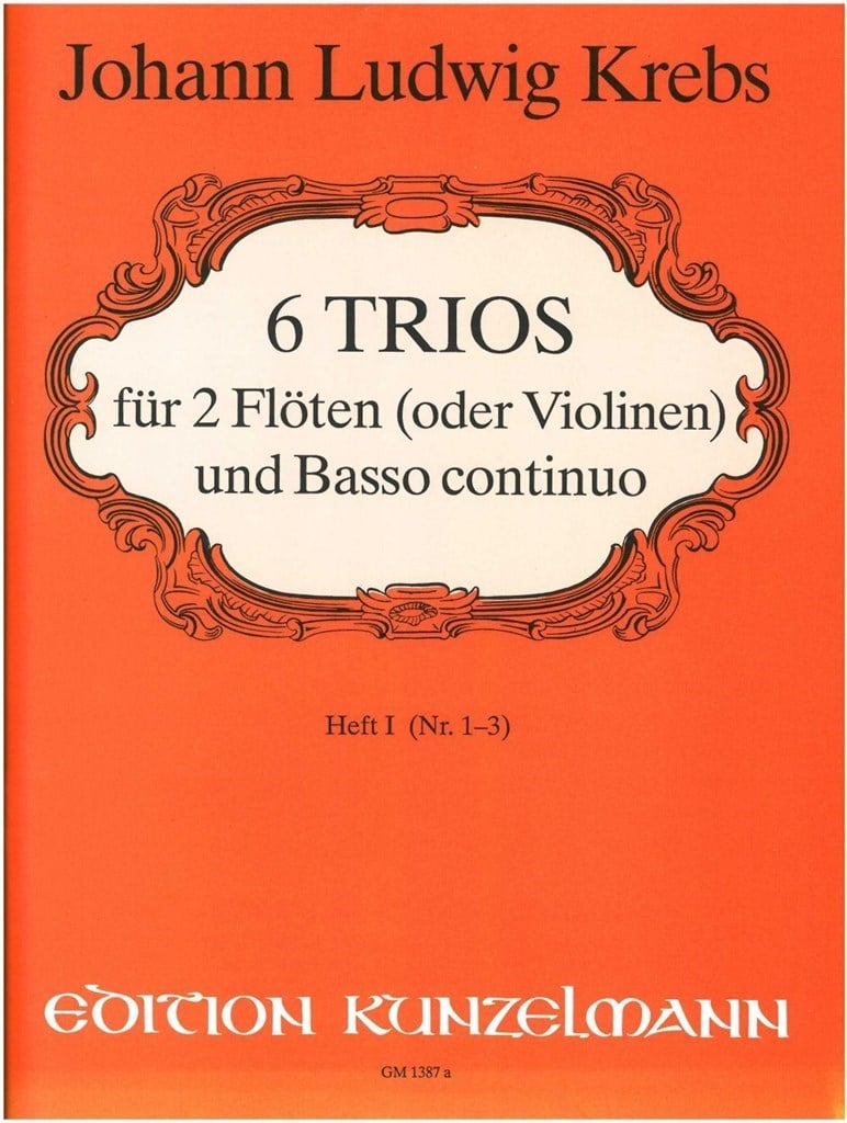 6 Trios Für 2 Flöten und Basso Continuo